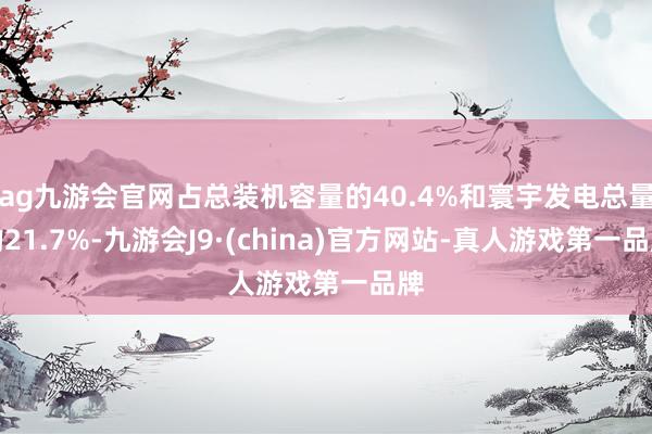ag九游会官网占总装机容量的40.4%和寰宇发电总量的21.7%-九游会J9·(china)官方网站-真人游戏第一品牌