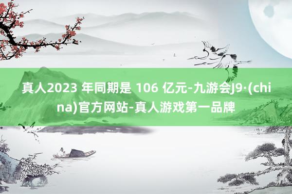 真人2023 年同期是 106 亿元-九游会J9·(china)官方网站-真人游戏第一品牌