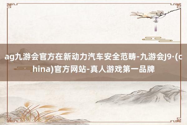 ag九游会官方在新动力汽车安全范畴-九游会J9·(china)官方网站-真人游戏第一品牌