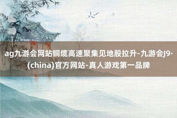 ag九游会网站铜缆高速聚集见地股拉升-九游会J9·(china)官方网站-真人游戏第一品牌