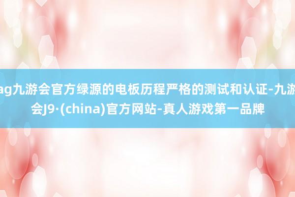 ag九游会官方绿源的电板历程严格的测试和认证-九游会J9·(china)官方网站-真人游戏第一品牌