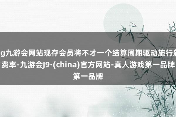 ag九游会网站现存会员将不才一个结算周期驱动施行新费率-九游会J9·(china)官方网站-真人游戏第一品牌